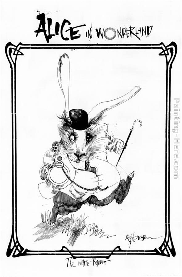 Alice in Wonderland painting - Ralph Steadman Art Alice in Wonderland art painting